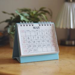 table top calendar